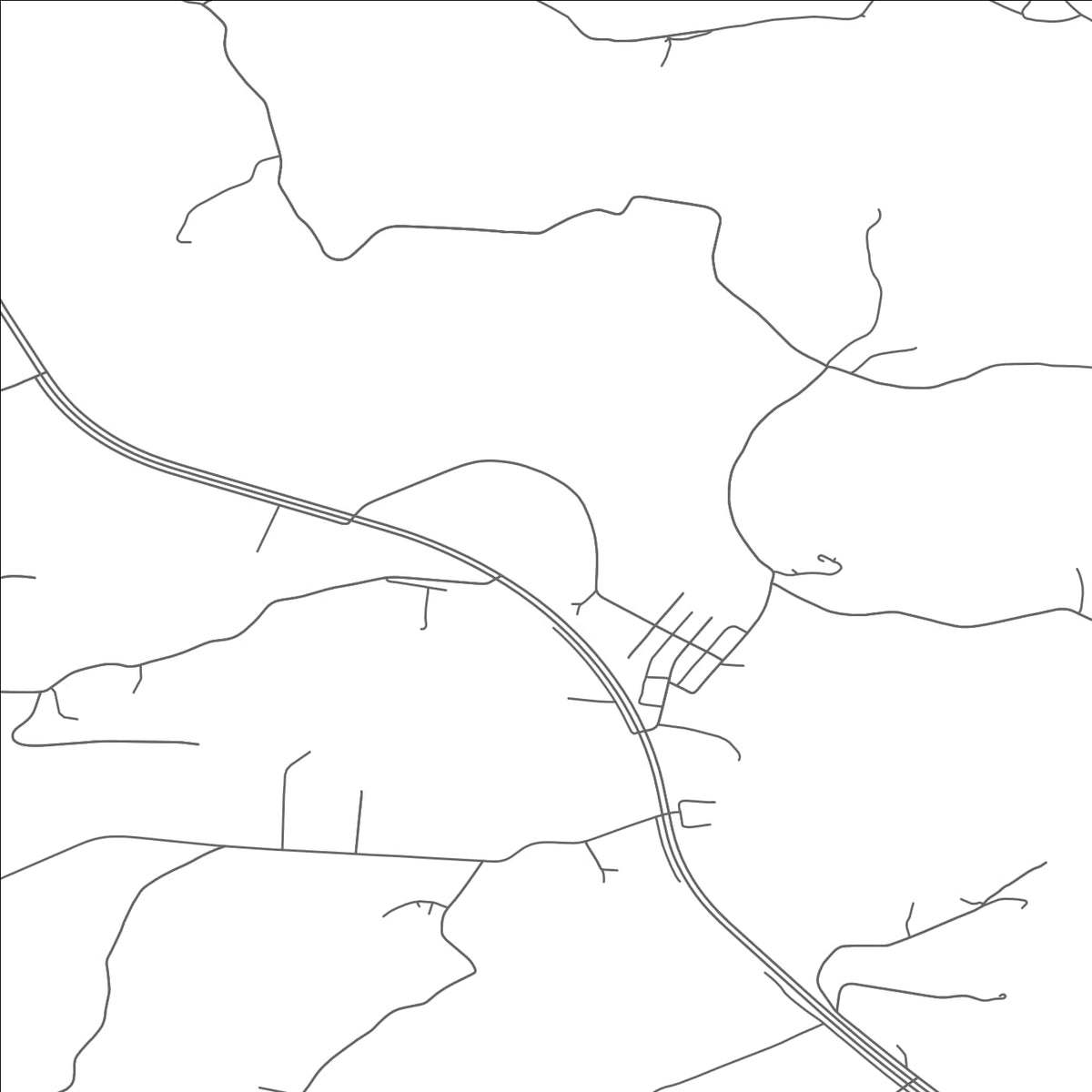 ROAD MAP OF ROCKBRIDGE, OHIO BY MAPBAKES