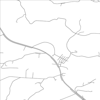 ROAD MAP OF ROCKBRIDGE, OHIO BY MAPBAKES