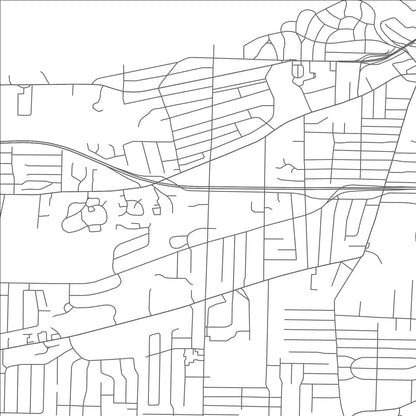 ROAD MAP OF ROCKY RIVER, OHIO BY MAPBAKES
