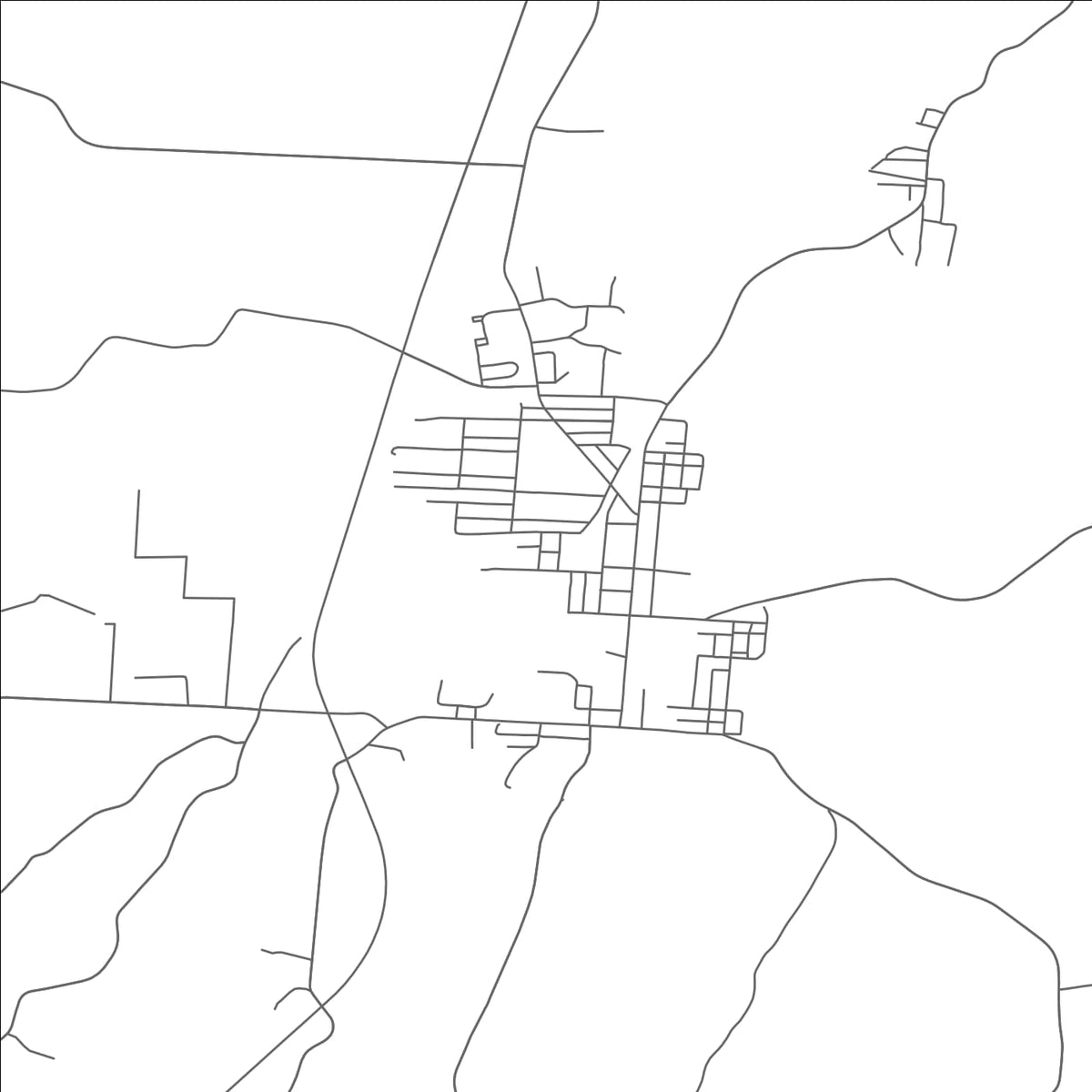 ROAD MAP OF ROSEVILLE, OHIO BY MAPBAKES