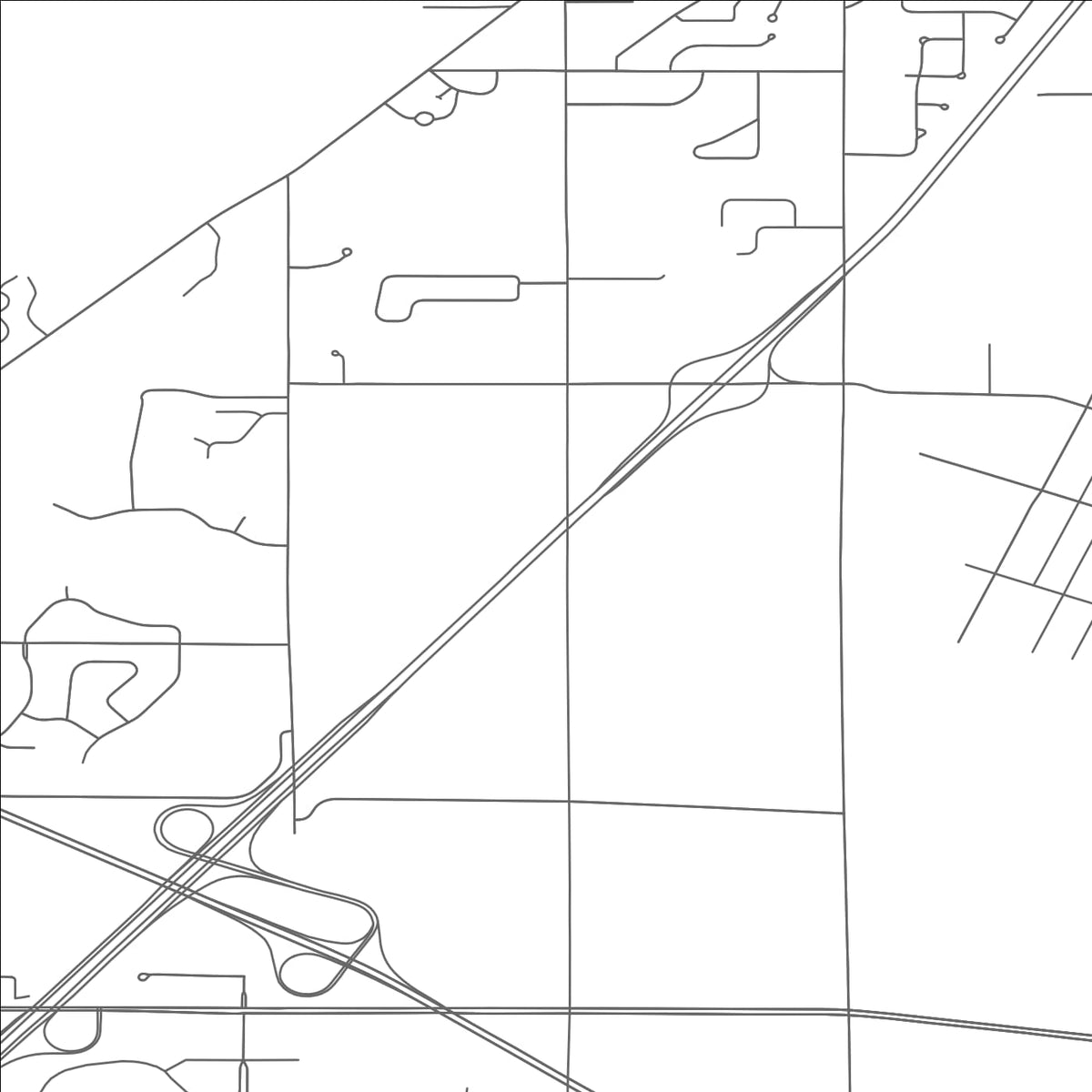 ROAD MAP OF ROSSFORD, OHIO BY MAPBAKES