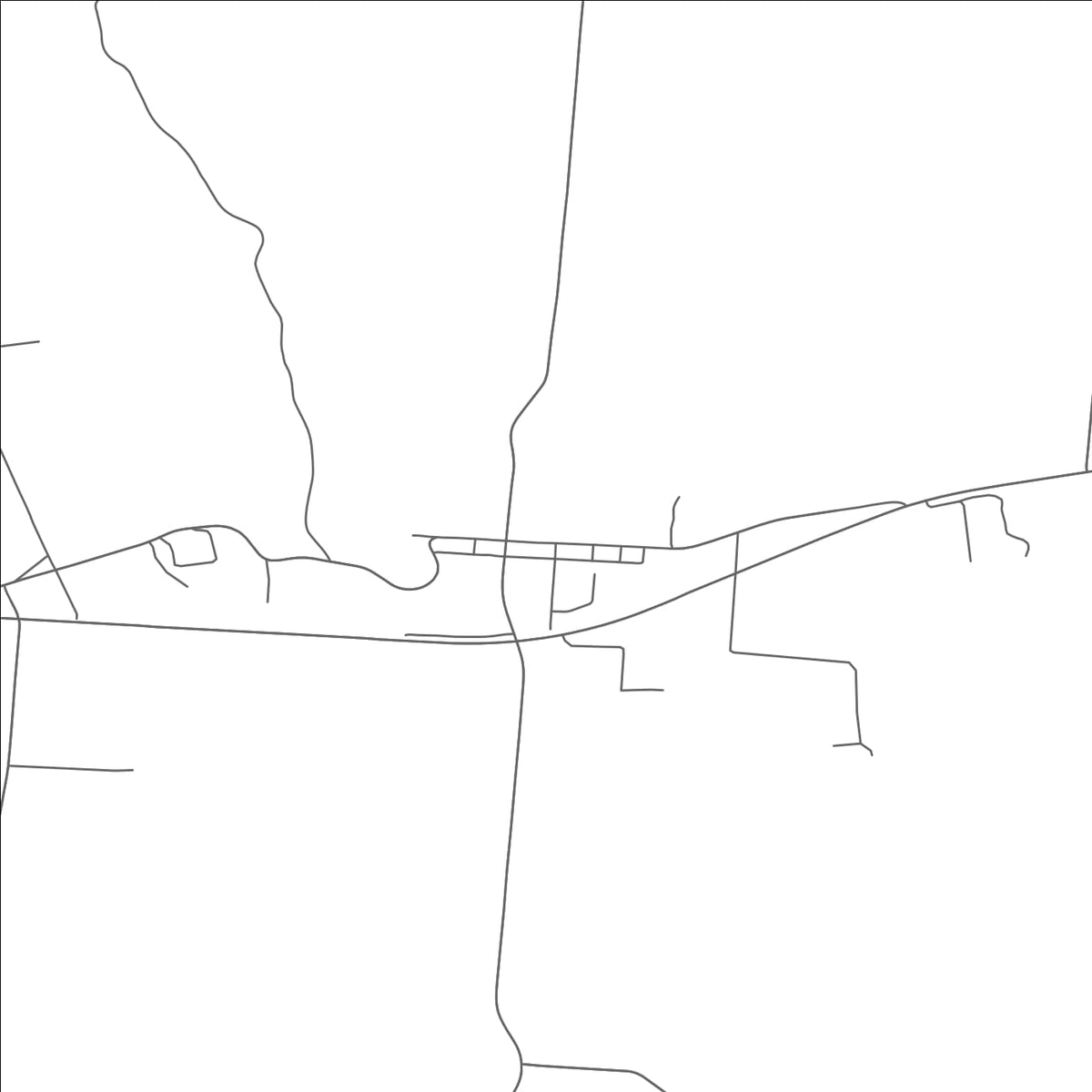 ROAD MAP OF RUSHVILLE, OHIO BY MAPBAKES