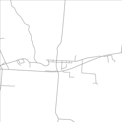 ROAD MAP OF RUSHVILLE, OHIO BY MAPBAKES
