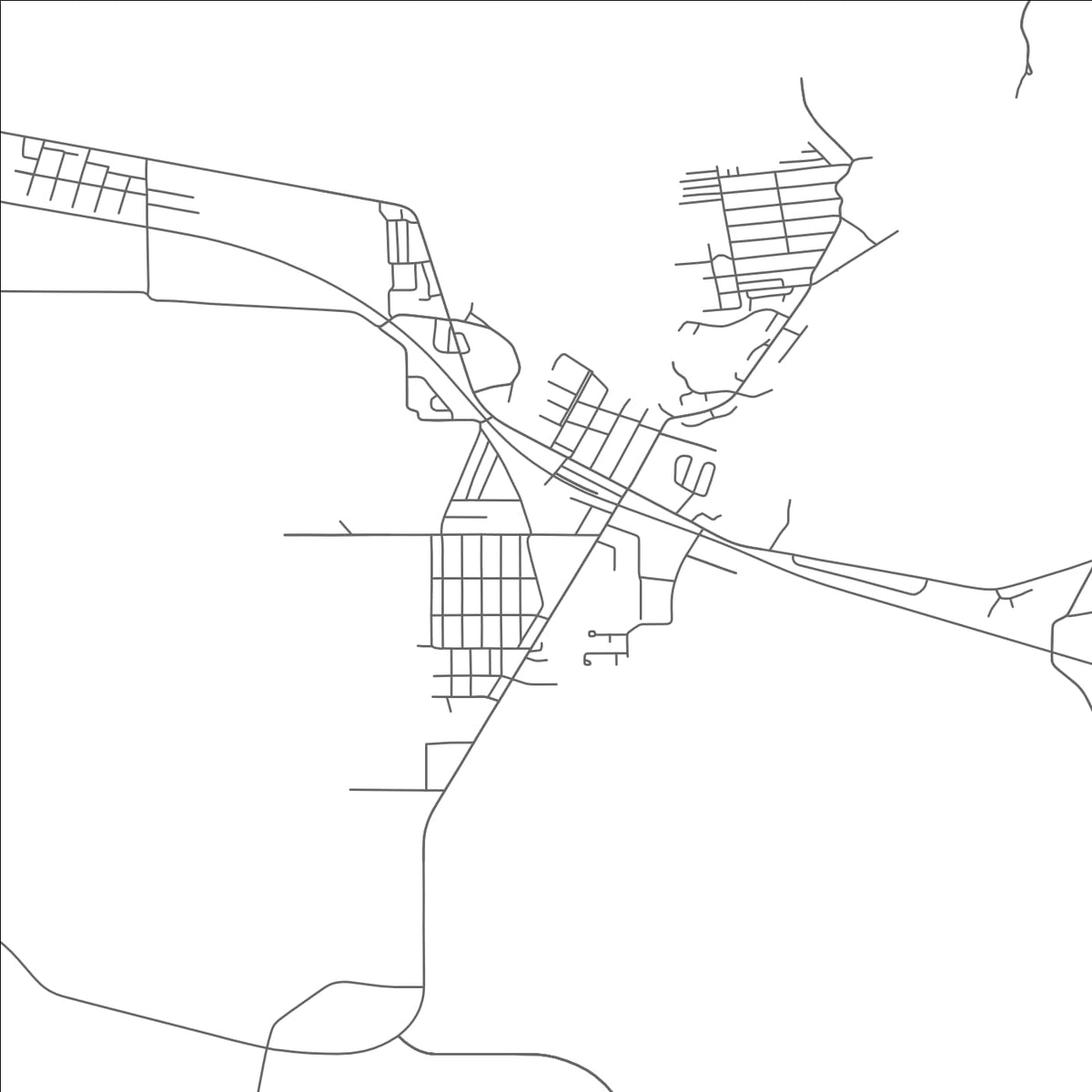 ROAD MAP OF RUSSELLS POINT, OHIO BY MAPBAKES