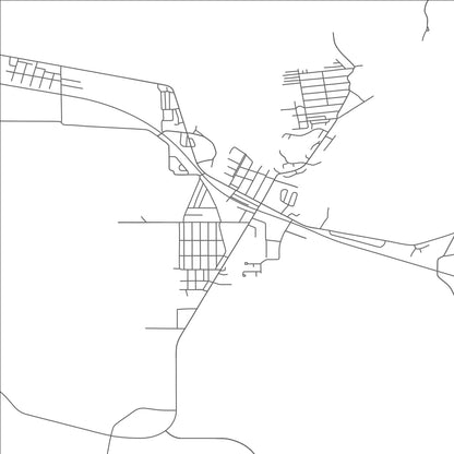 ROAD MAP OF RUSSELLS POINT, OHIO BY MAPBAKES