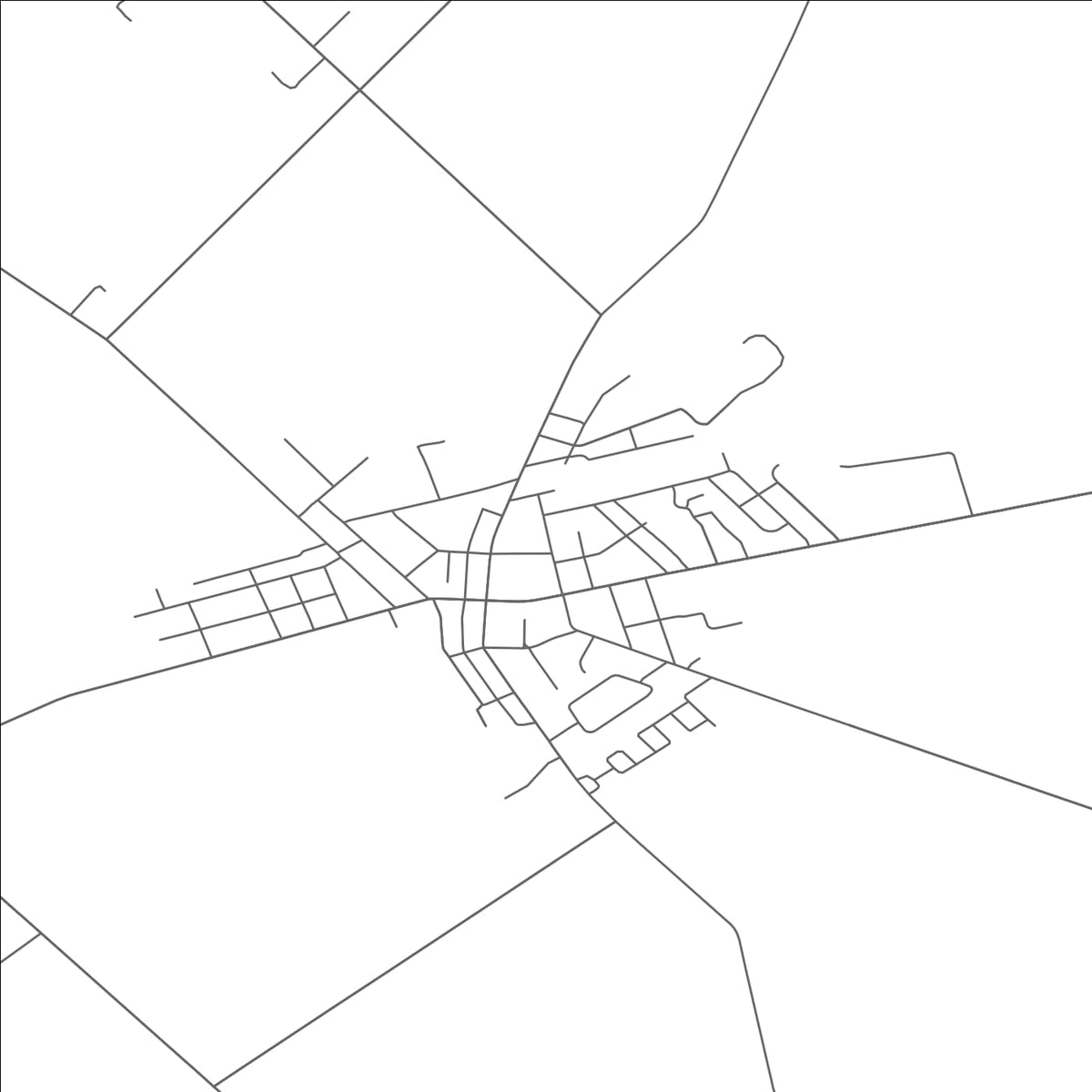 ROAD MAP OF SABINA, OHIO BY MAPBAKES