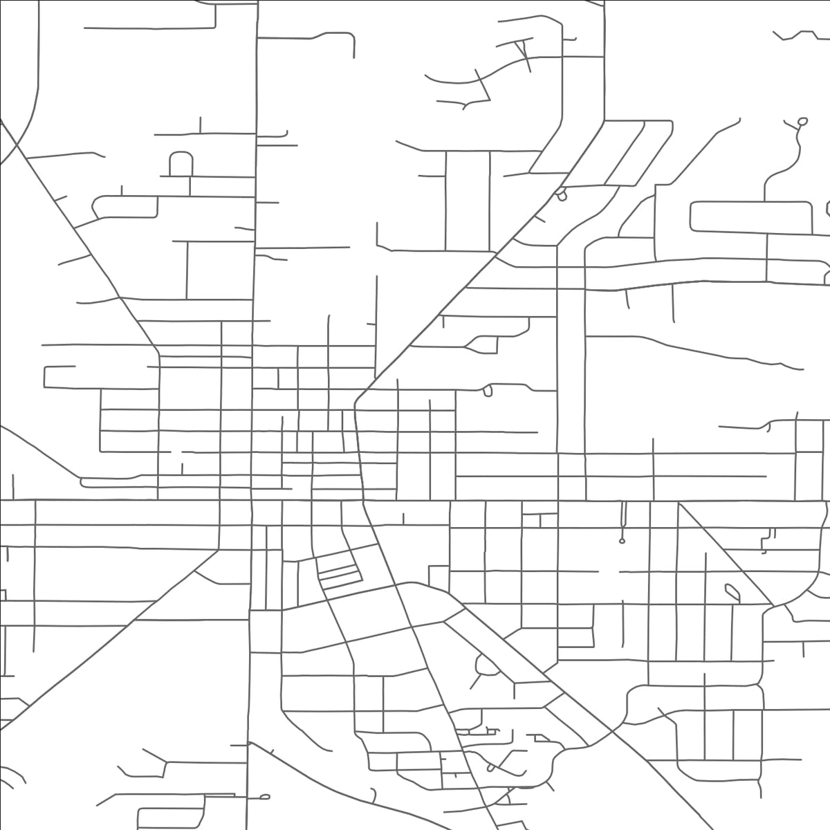 ROAD MAP OF SALEM, OHIO BY MAPBAKES