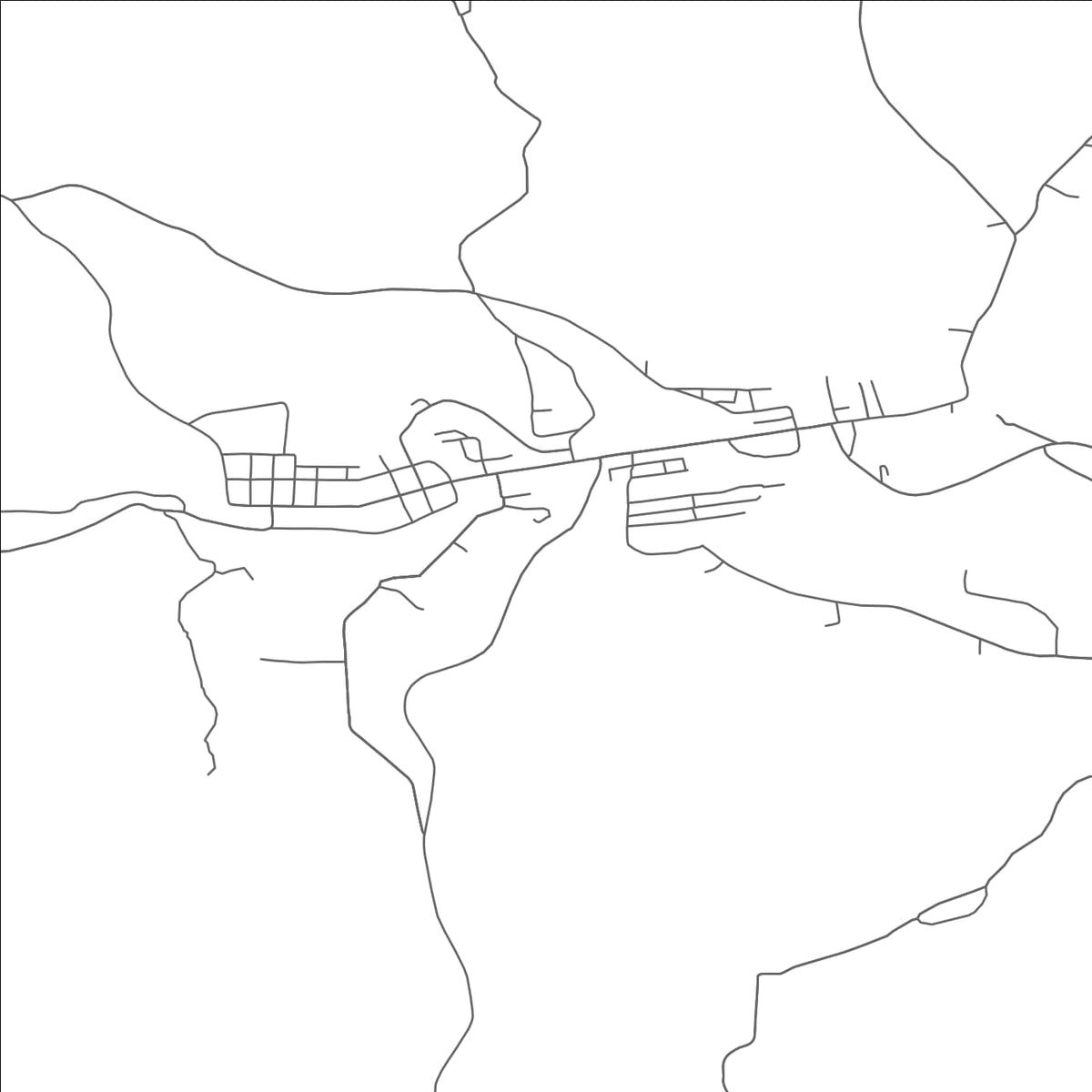 ROAD MAP OF SALINEVILLE, OHIO BY MAPBAKES