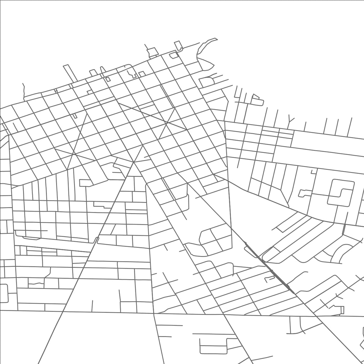 ROAD MAP OF SANDUSKY, OHIO BY MAPBAKES