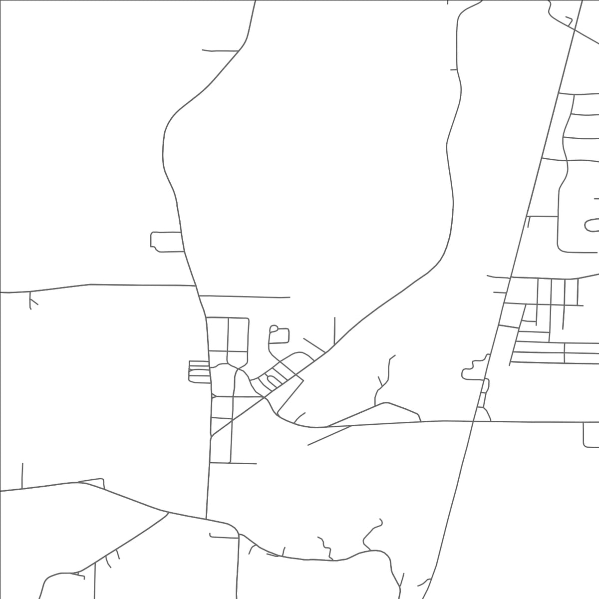 ROAD MAP OF SANDYVILLE, OHIO BY MAPBAKES