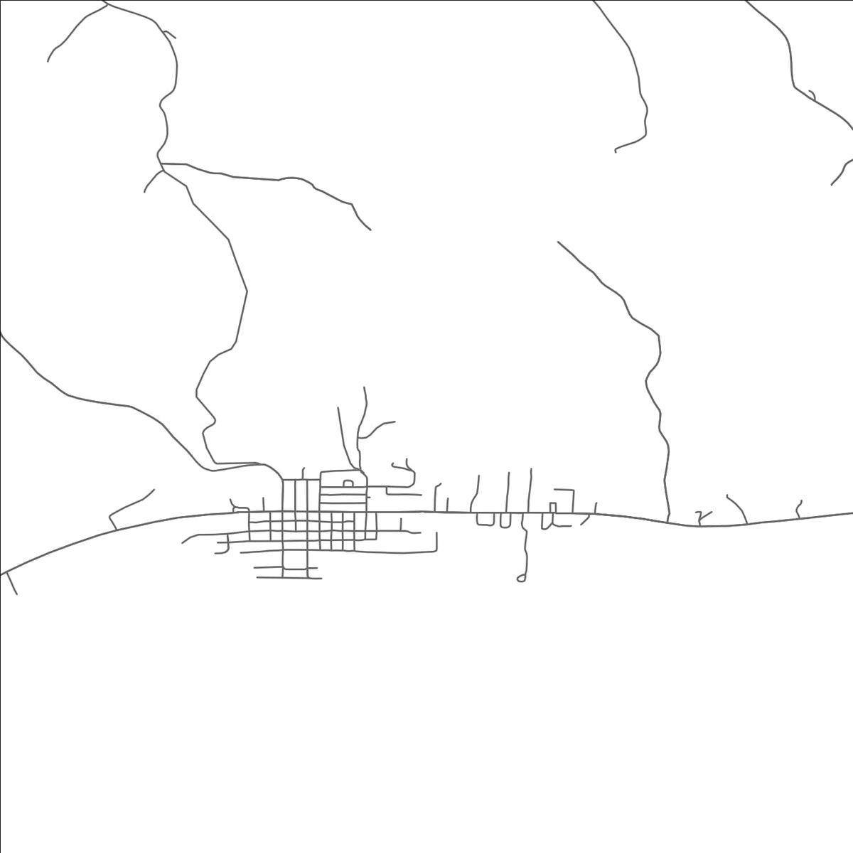 ROAD MAP OF SARDIS, OHIO BY MAPBAKES