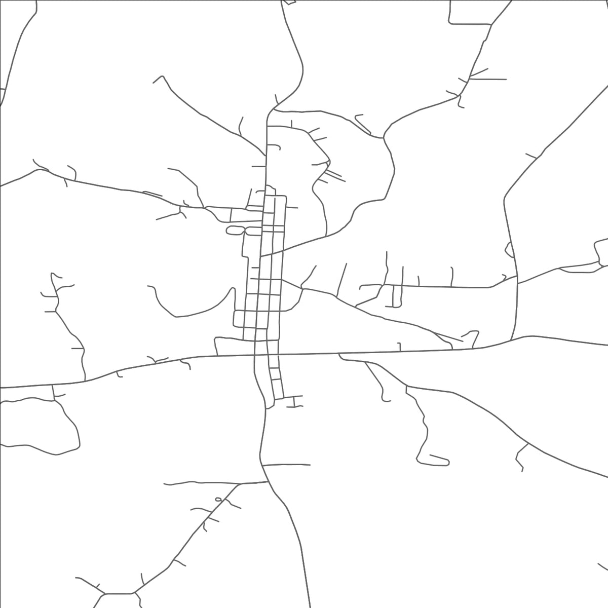 ROAD MAP OF SENECAVILLE, OHIO BY MAPBAKES