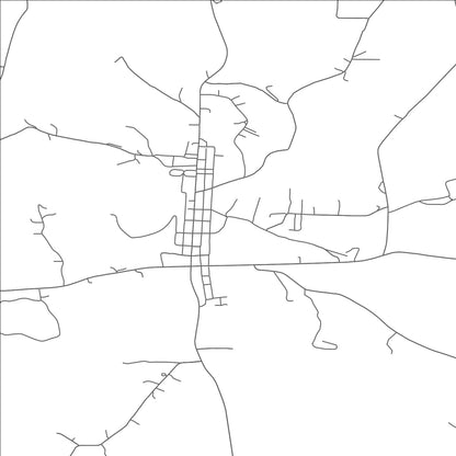 ROAD MAP OF SENECAVILLE, OHIO BY MAPBAKES
