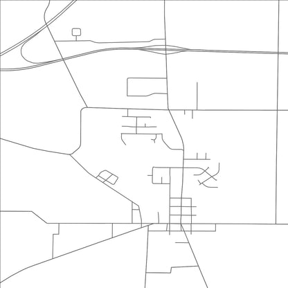 ROAD MAP OF SEVILLE, OHIO BY MAPBAKES