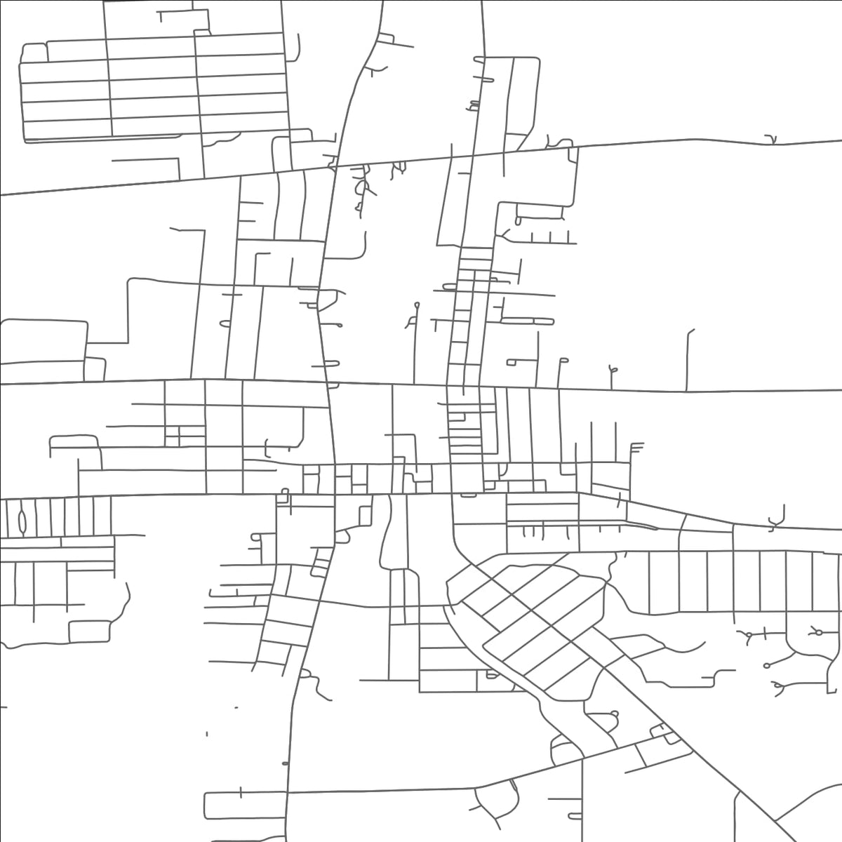 ROAD MAP OF SHELBY, OHIO BY MAPBAKES