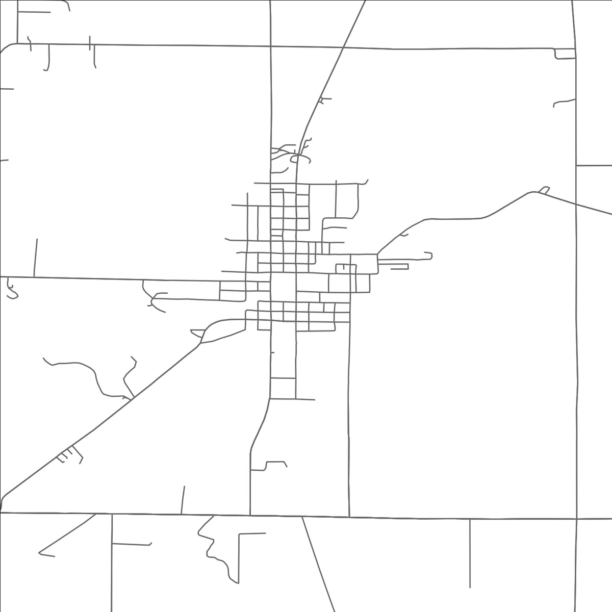 ROAD MAP OF SHREVE, OHIO BY MAPBAKES