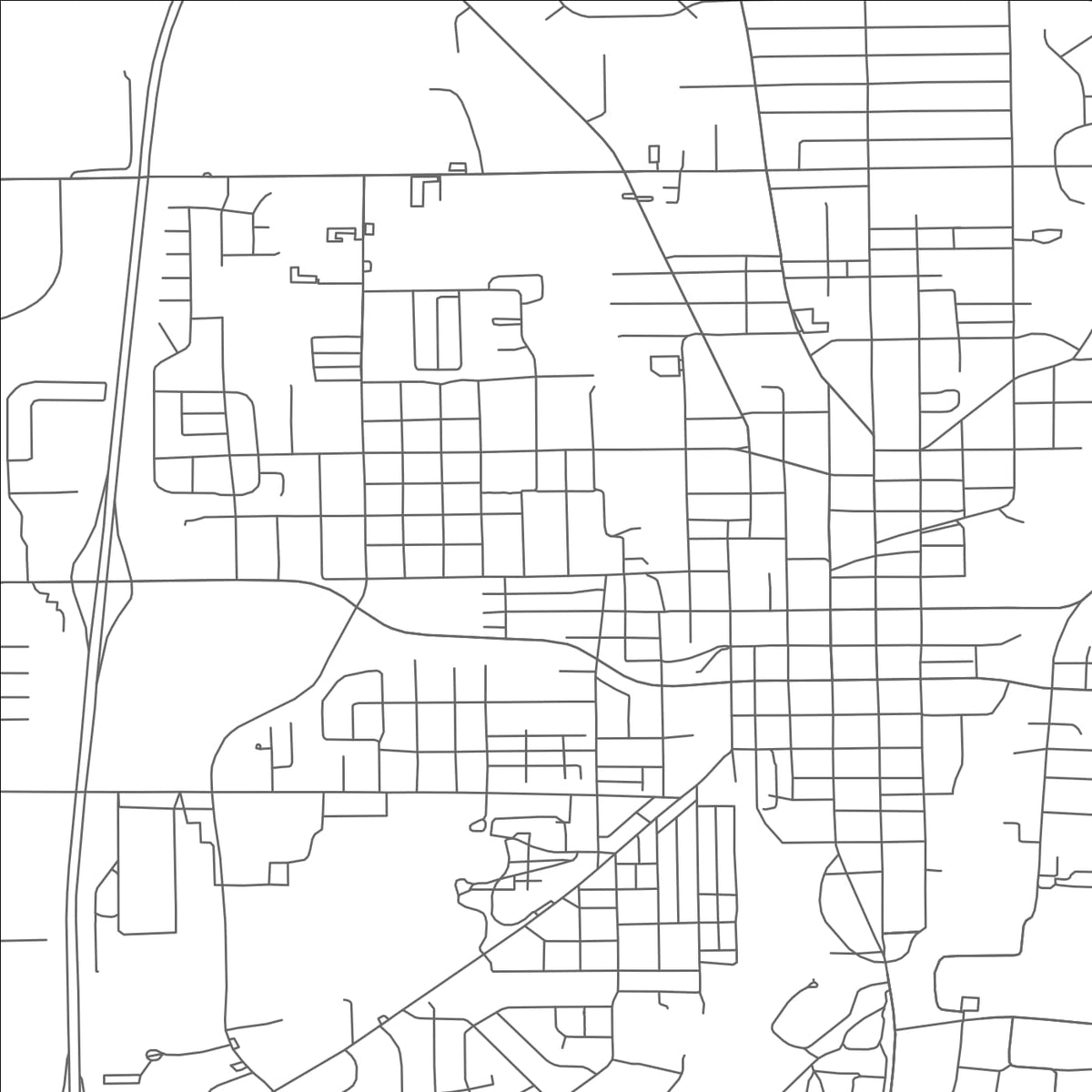 ROAD MAP OF SIDNEY, OHIO BY MAPBAKES