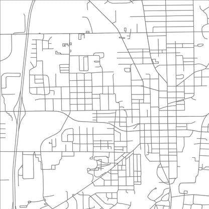 ROAD MAP OF SIDNEY, OHIO BY MAPBAKES