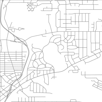 ROAD MAP OF SILVER LAKE, OHIO BY MAPBAKES