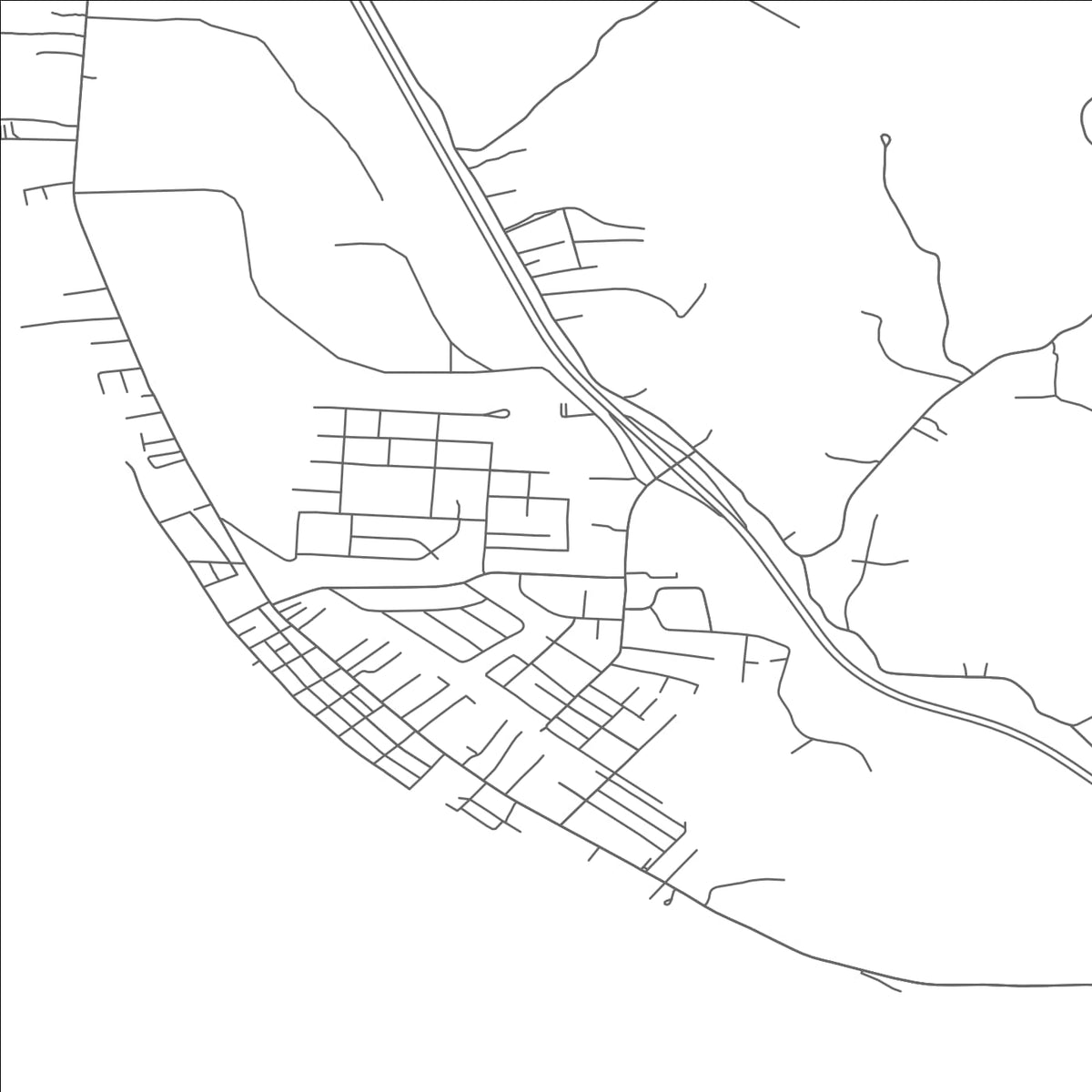 ROAD MAP OF SOUTH POINT, OHIO BY MAPBAKES