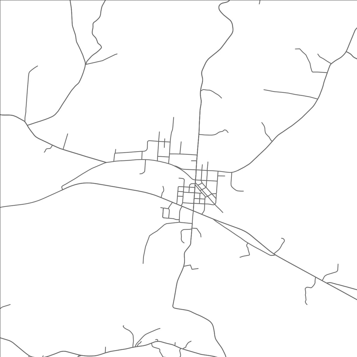 ROAD MAP OF SOUTH WEBSTER, OHIO BY MAPBAKES