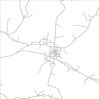 ROAD MAP OF SOUTH WEBSTER, OHIO BY MAPBAKES