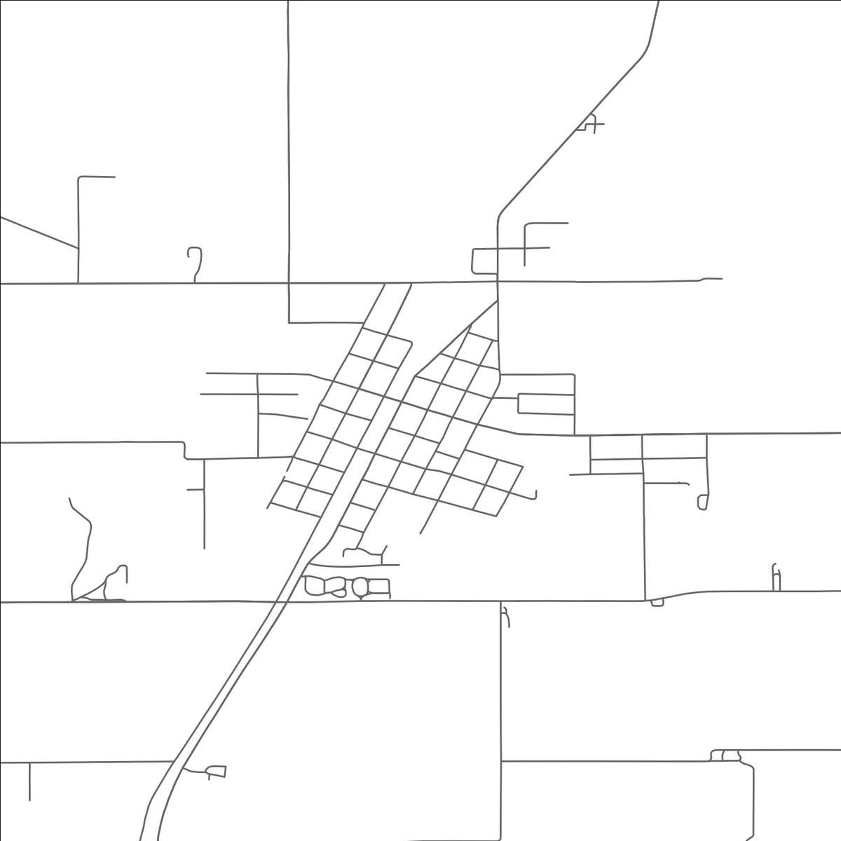 ROAD MAP OF SPENCERVILLE, OHIO BY MAPBAKES