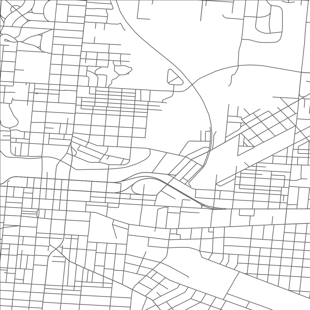 ROAD MAP OF SPRINGFIELD, OHIO BY MAPBAKES
