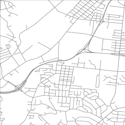 ROAD MAP OF ST. BERNARD, OHIO BY MAPBAKES