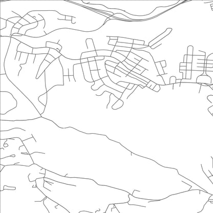 ROAD MAP OF STEUBENVILLE, OHIO BY MAPBAKES
