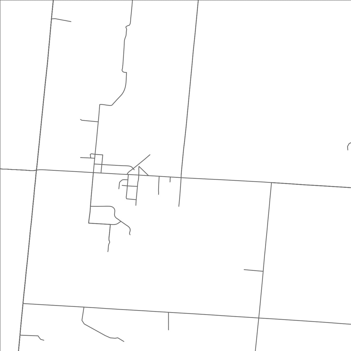 ROAD MAP OF STOUTSVILLE, OHIO BY MAPBAKES