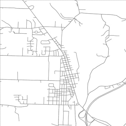 ROAD MAP OF STRASBURG, OHIO BY MAPBAKES