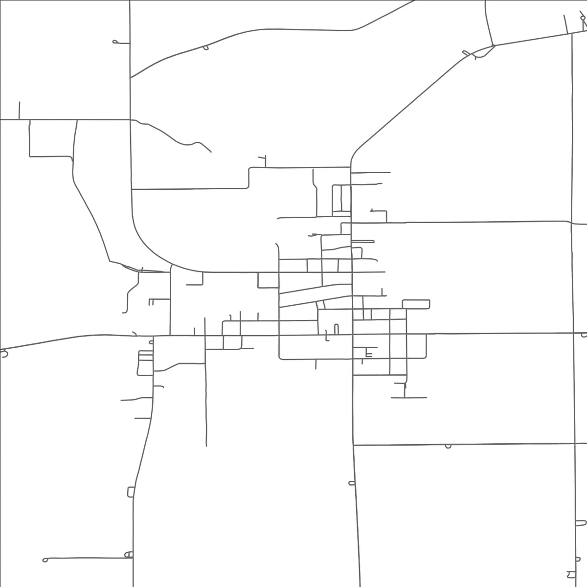 ROAD MAP OF STRYKER, OHIO BY MAPBAKES