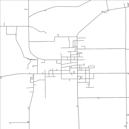 ROAD MAP OF STRYKER, OHIO BY MAPBAKES