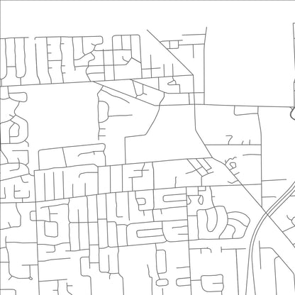 ROAD MAP OF SYLVANIA, OHIO BY MAPBAKES