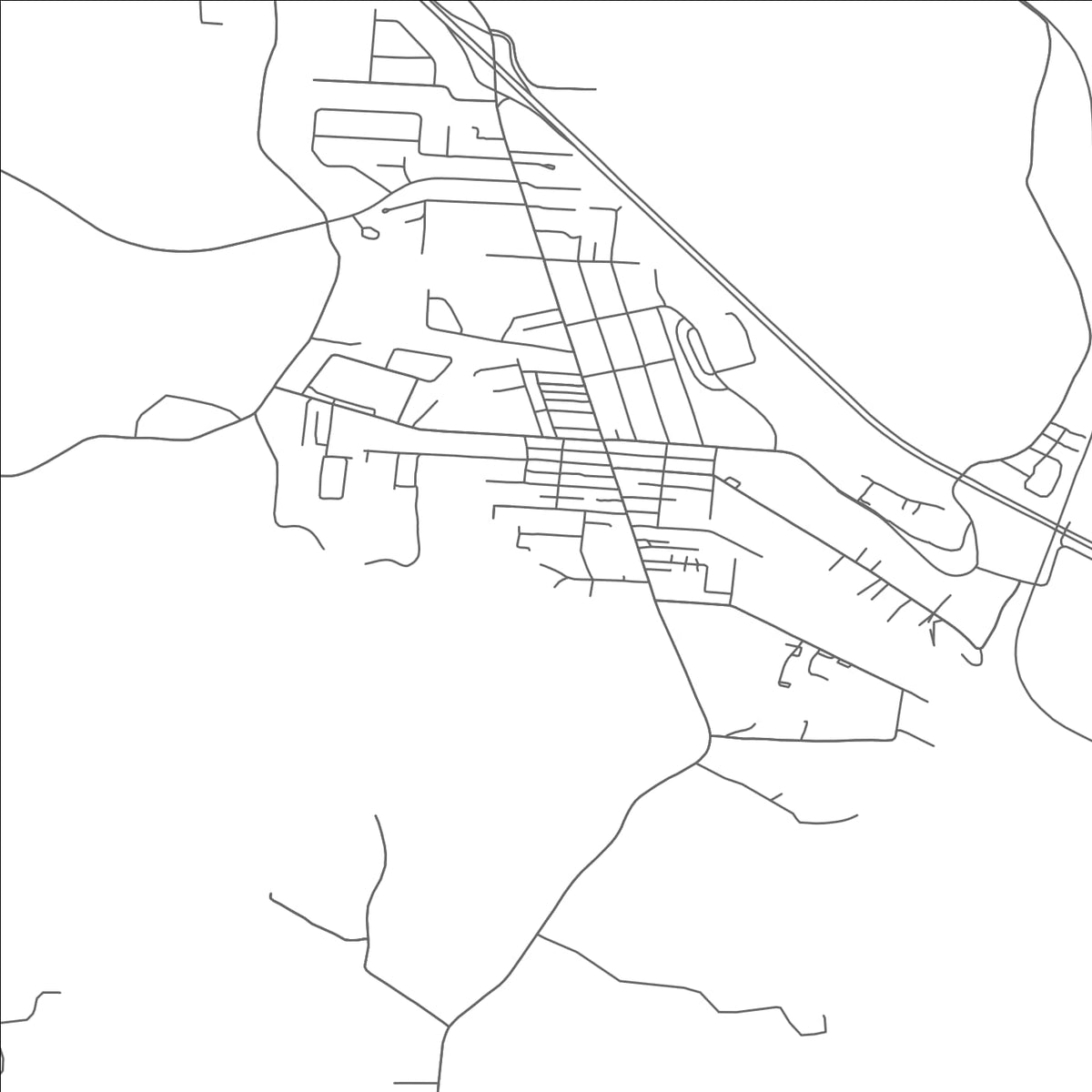 ROAD MAP OF THE PLAINS, OHIO BY MAPBAKES