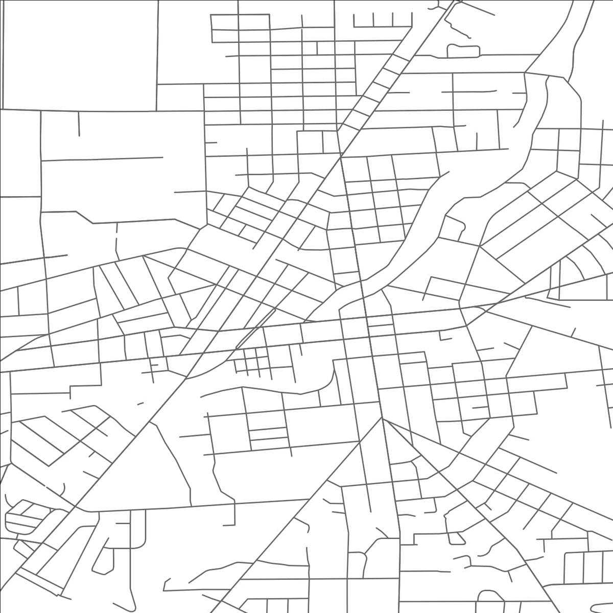 ROAD MAP OF TIFFIN, OHIO BY MAPBAKES