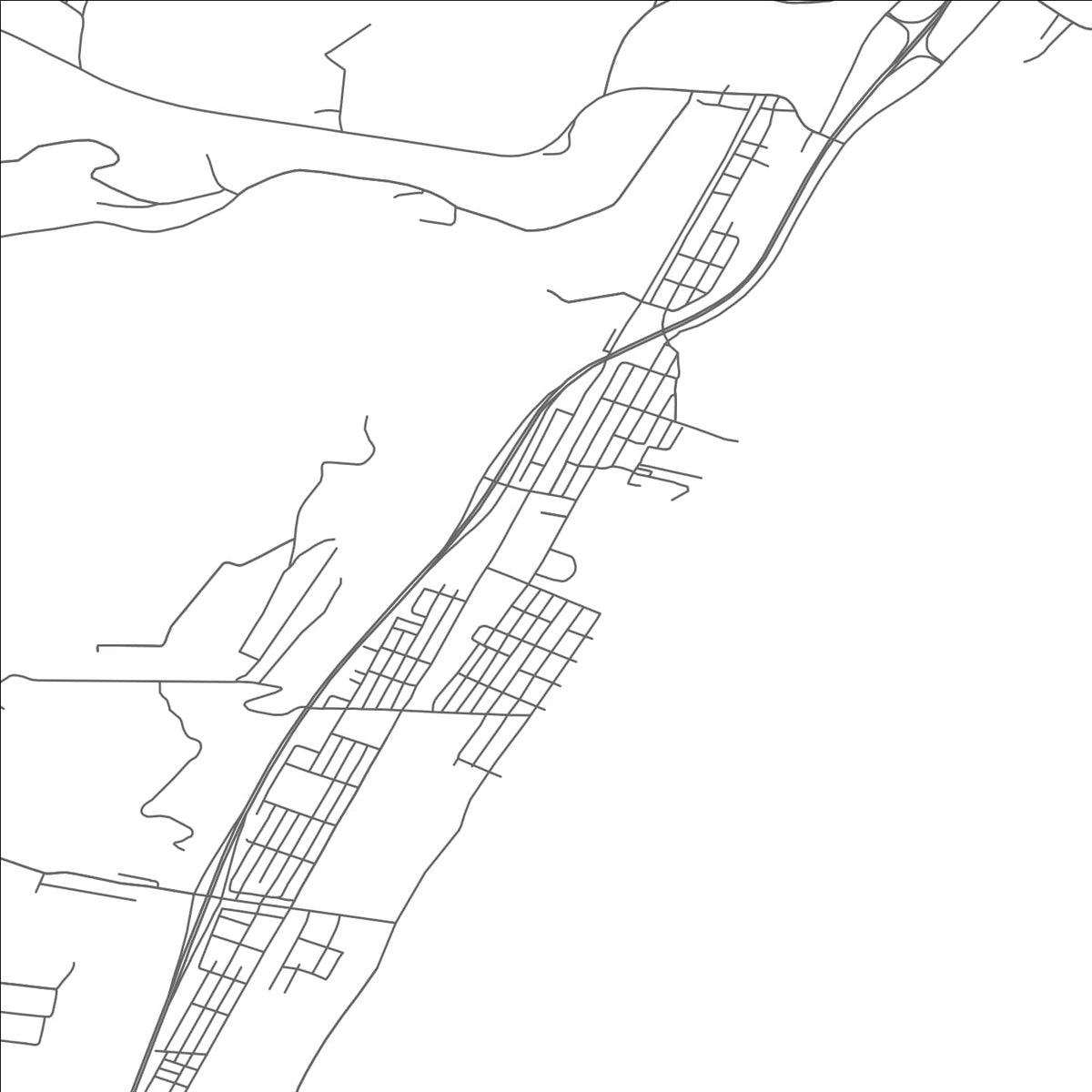ROAD MAP OF TILTONSVILLE, OHIO BY MAPBAKES