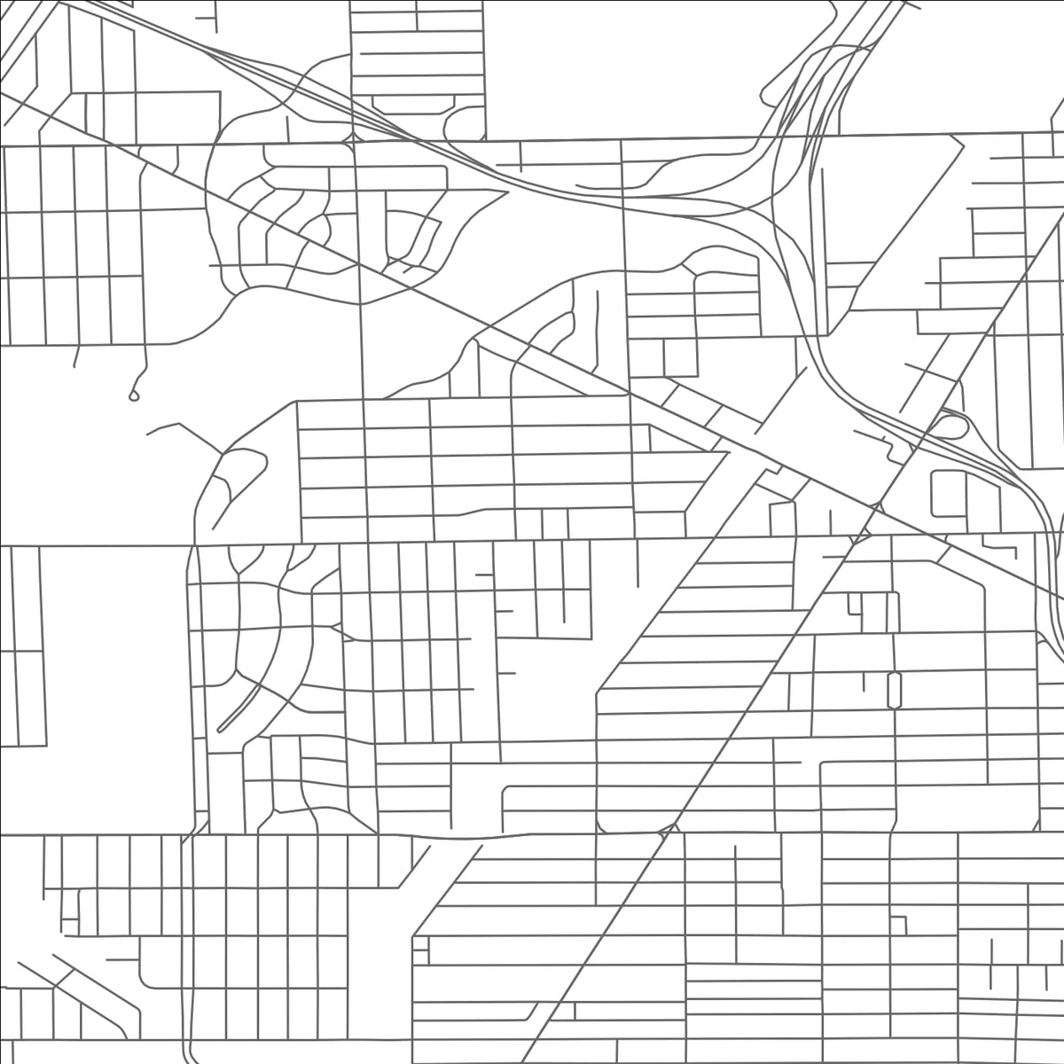 ROAD MAP OF TOLEDO, OHIO BY MAPBAKES