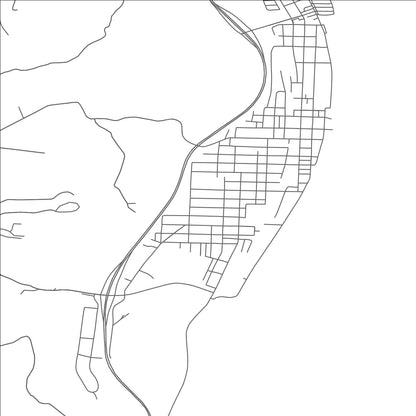 ROAD MAP OF TORONTO, OHIO BY MAPBAKES