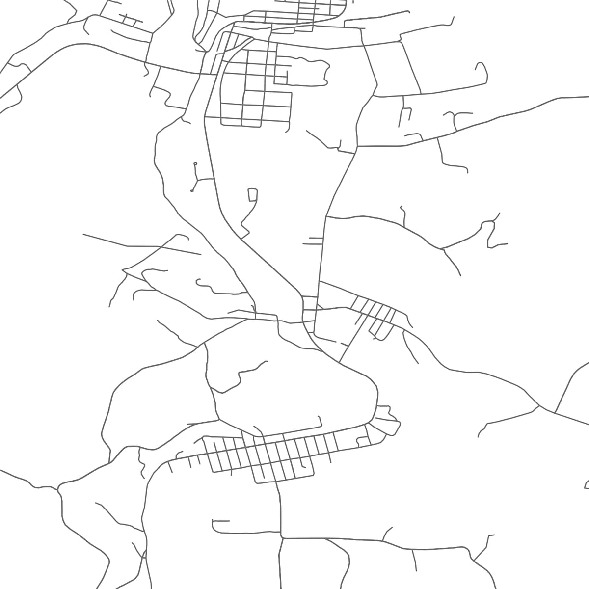 ROAD MAP OF TRIMBLE, OHIO BY MAPBAKES