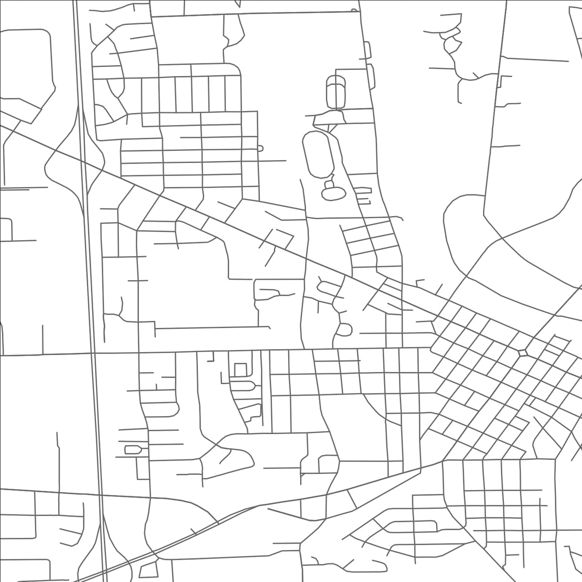 ROAD MAP OF TROY, OHIO BY MAPBAKES