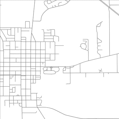 ROAD MAP OF UPPER SANDUSKY, OHIO BY MAPBAKES