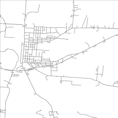 ROAD MAP OF UTICA, OHIO BY MAPBAKES