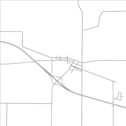 ROAD MAP OF VANLUE, OHIO BY MAPBAKES