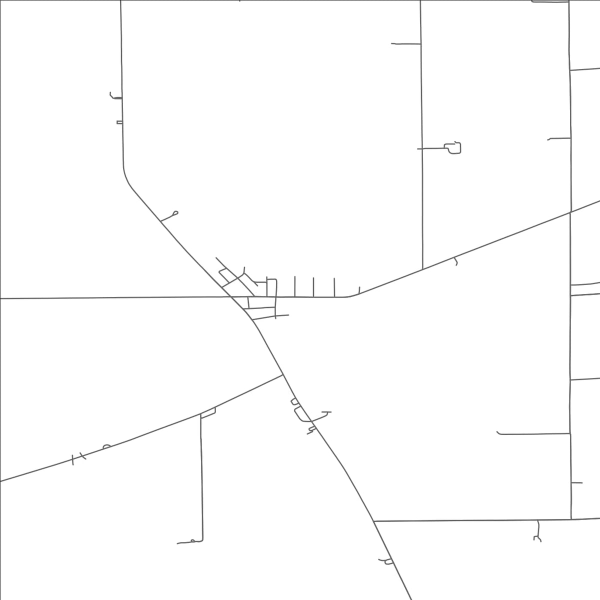 ROAD MAP OF VAUGHNSVILLE, OHIO BY MAPBAKES