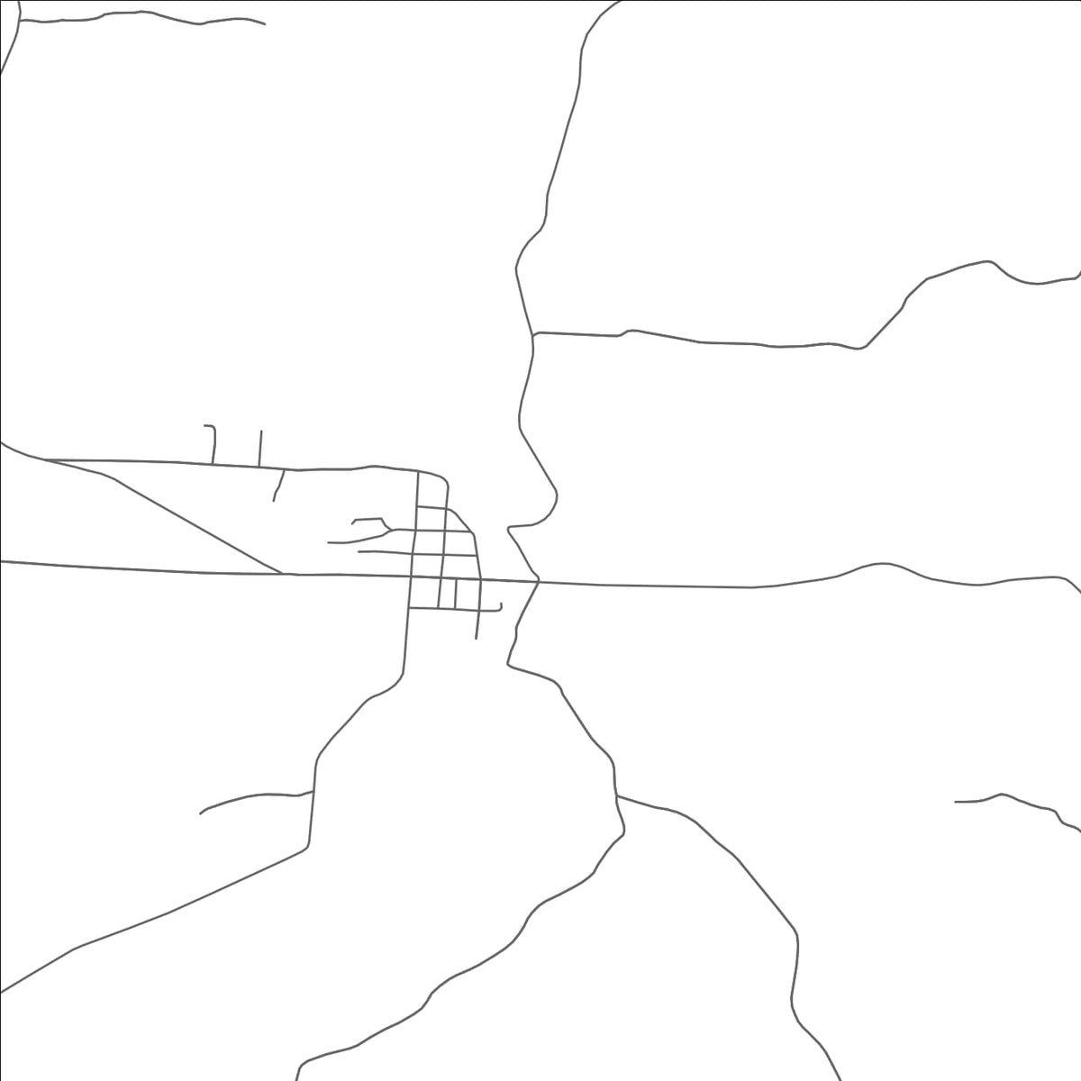 ROAD MAP OF VINTON, OHIO BY MAPBAKES