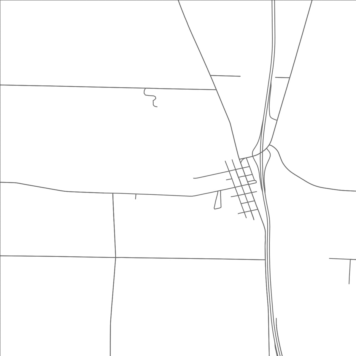 ROAD MAP OF WALDO, OHIO BY MAPBAKES