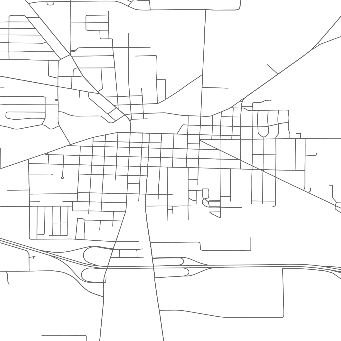 ROAD MAP OF WAPAKONETA, OHIO BY MAPBAKES