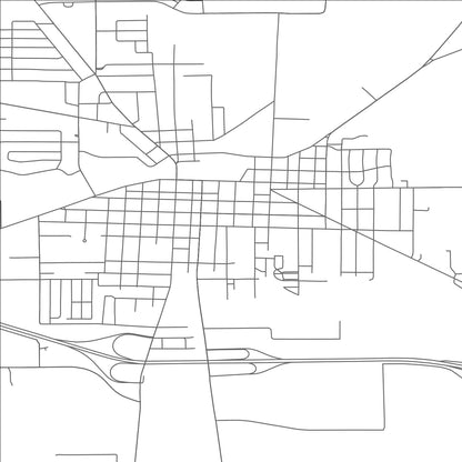 ROAD MAP OF WAPAKONETA, OHIO BY MAPBAKES